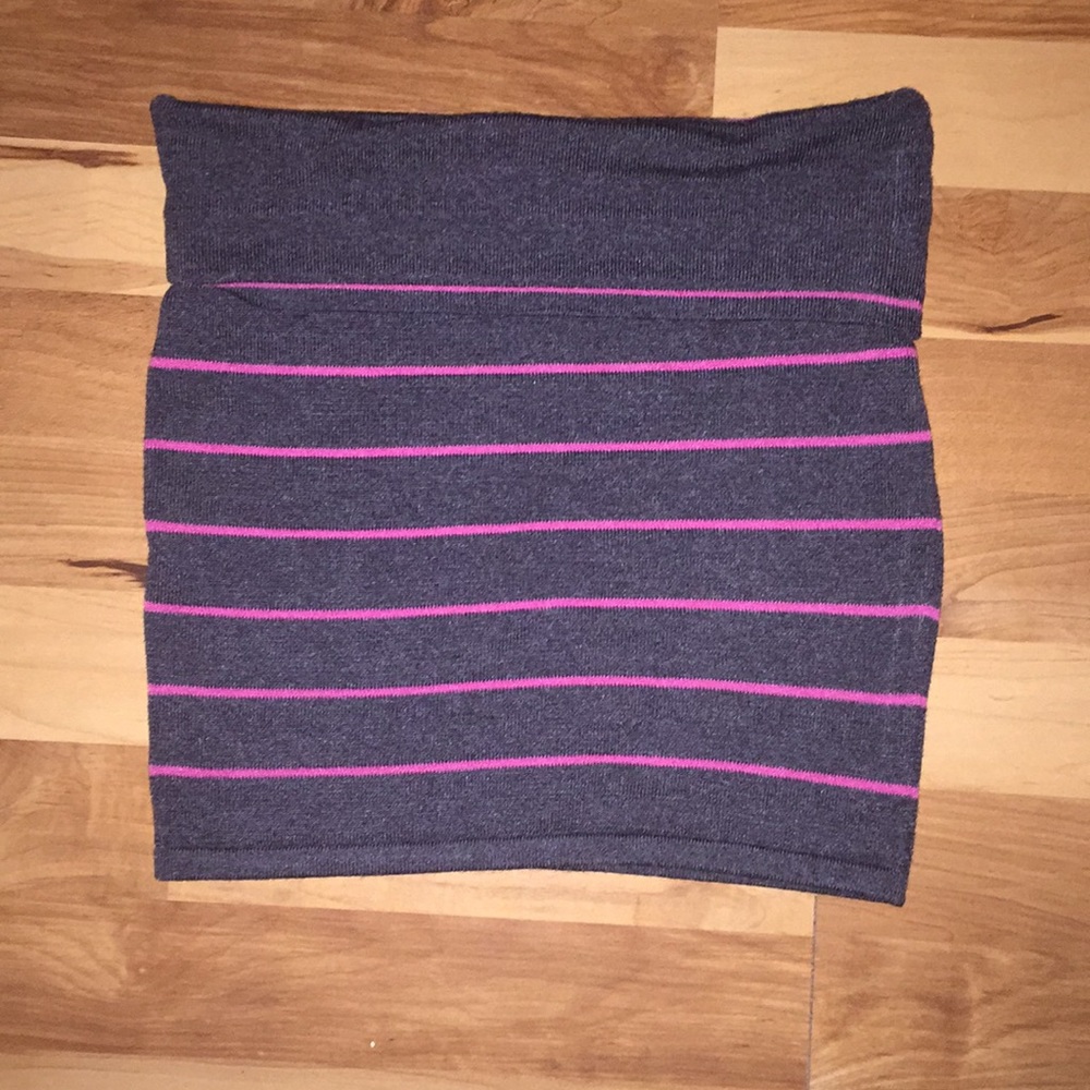 Striped mini skirt